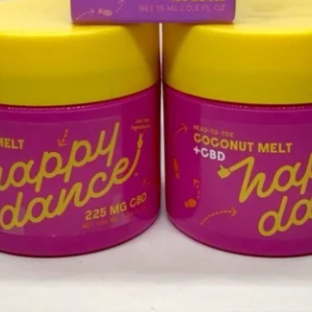 2PC HAPPY DANCE: 2 COCONUT MELT CREAM 3.6OZ EXP 12/2022